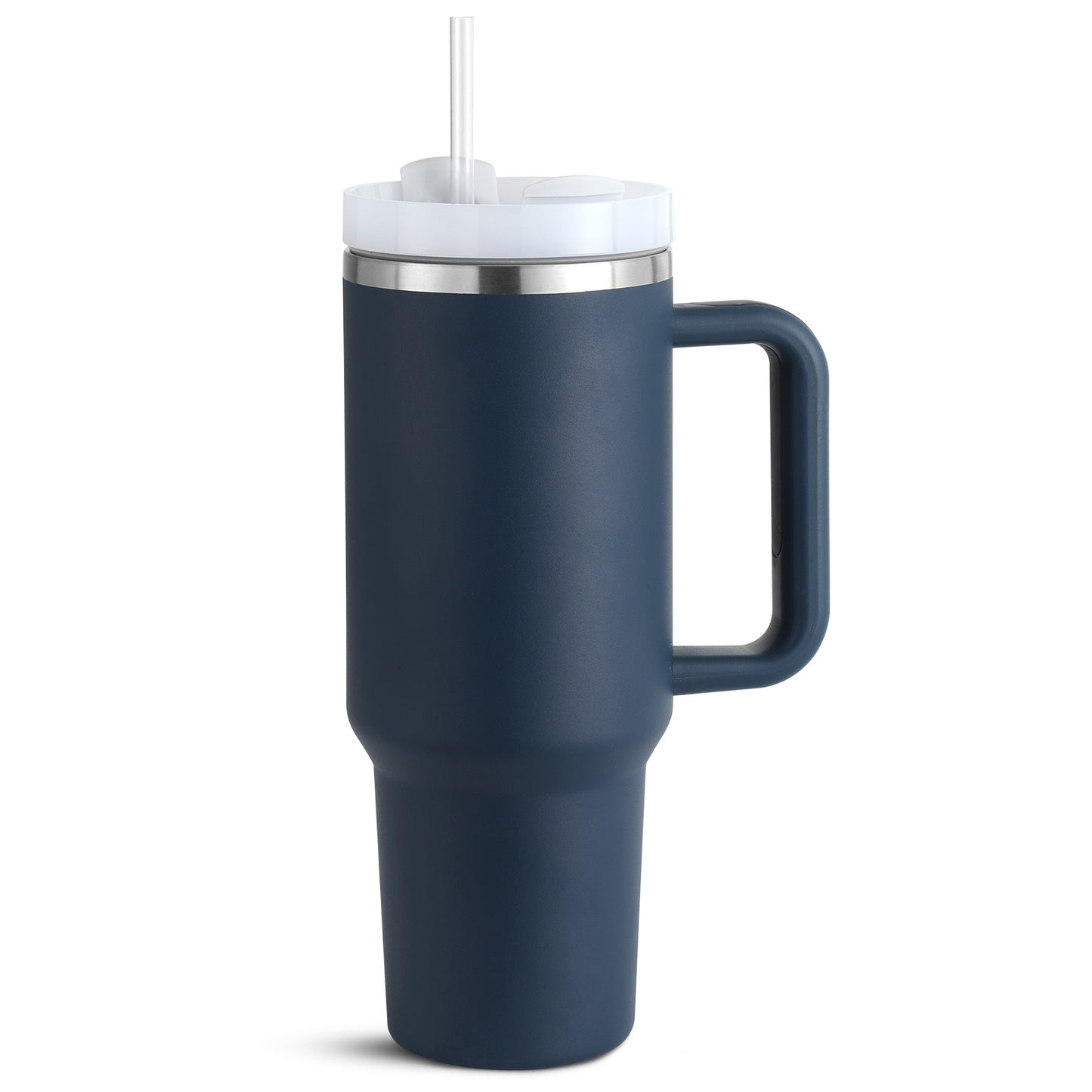 40oz Travel Coffee Mug – BPA-Free Stainless Steel Tumbler with Straw & Handle